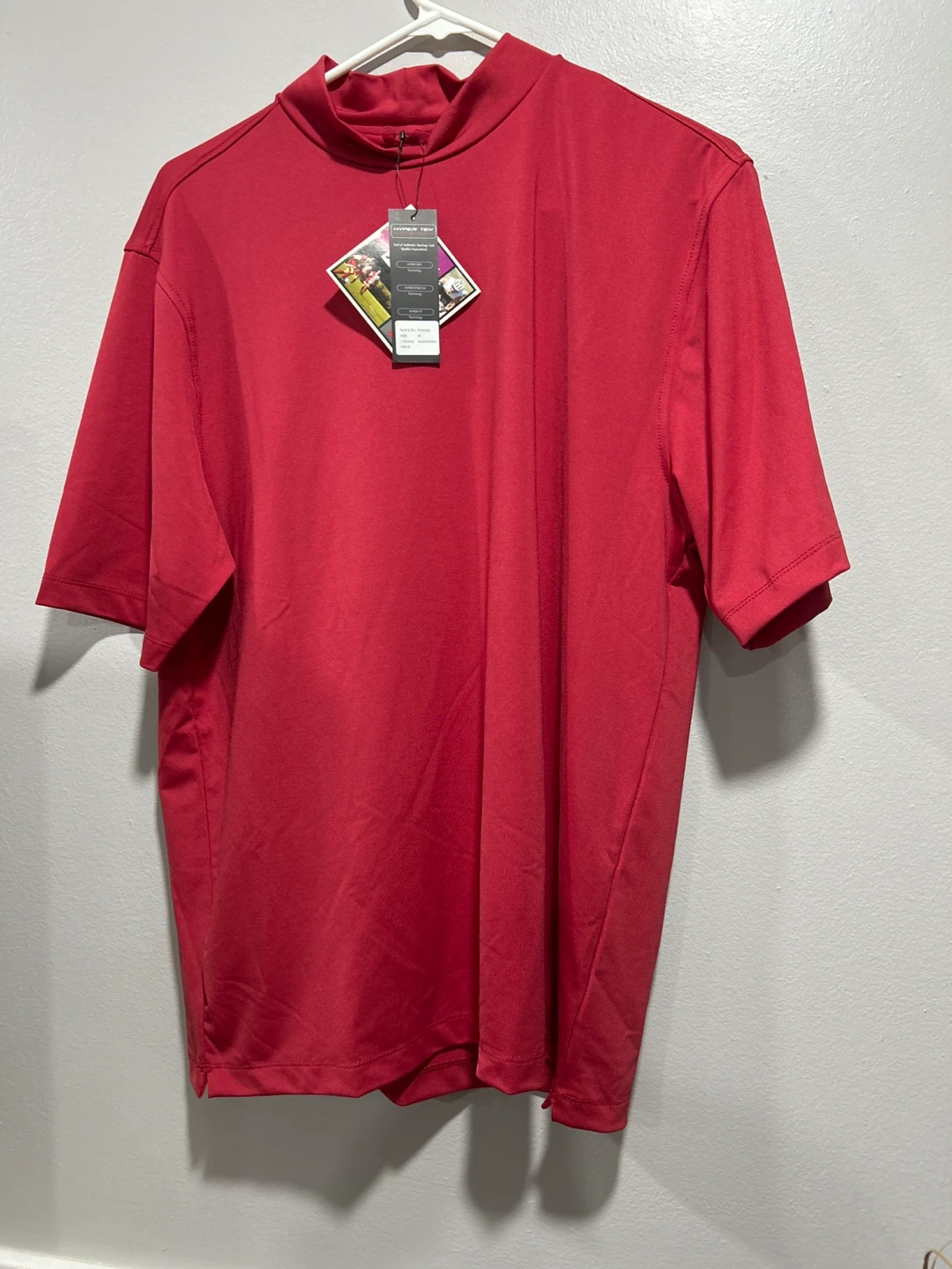 Wilson Staff Hyper Tek UV Golf Shirt, Red, Size M - photo 3