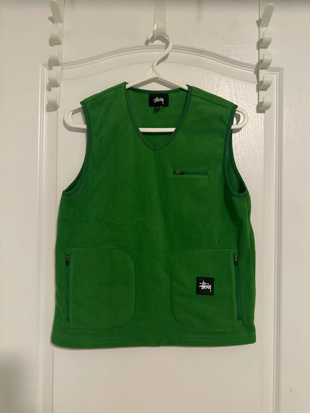 Stussy Green Fleece Vest