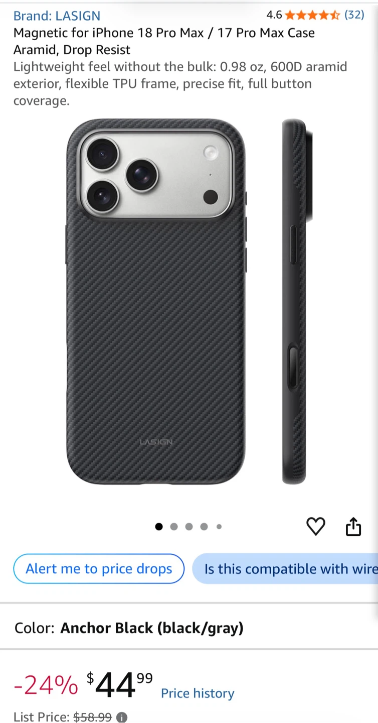 LASIGN Magnetic Case for iPhone 18 Pro Max / 17 Pro Max