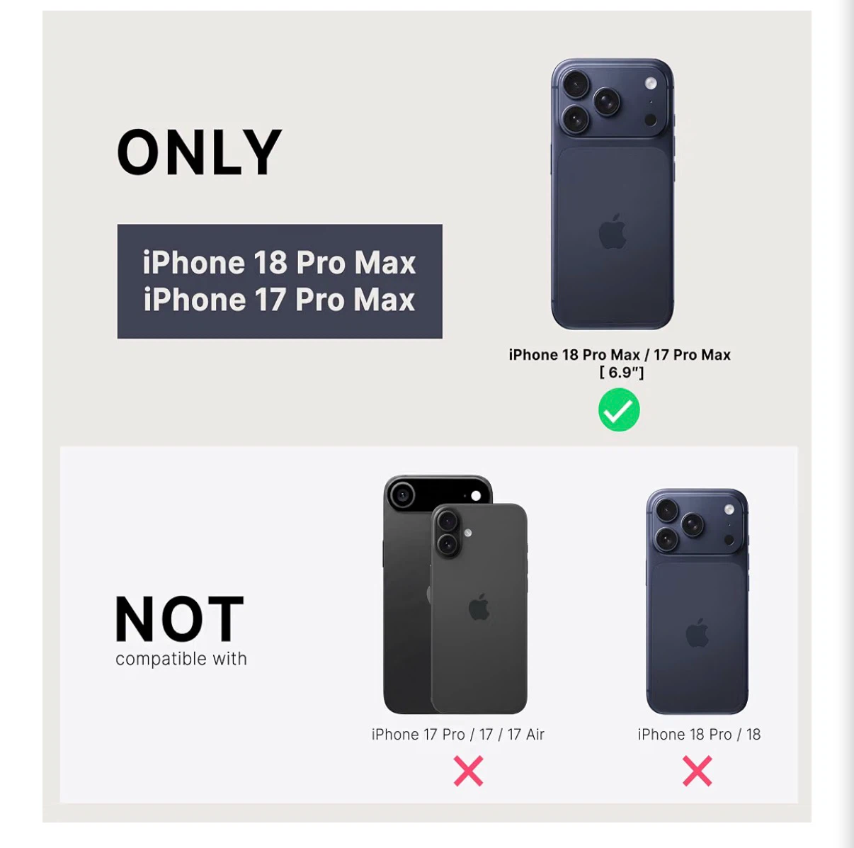 LASIGN Magnetic Case for iPhone 18 Pro Max / 17 Pro Max - photo 2