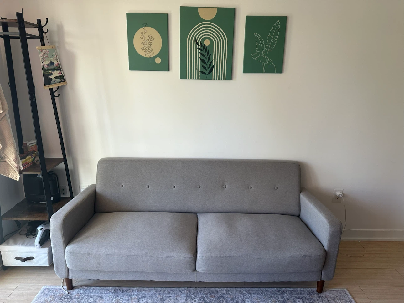 Grey Modern Fabric Sofa from wayfair