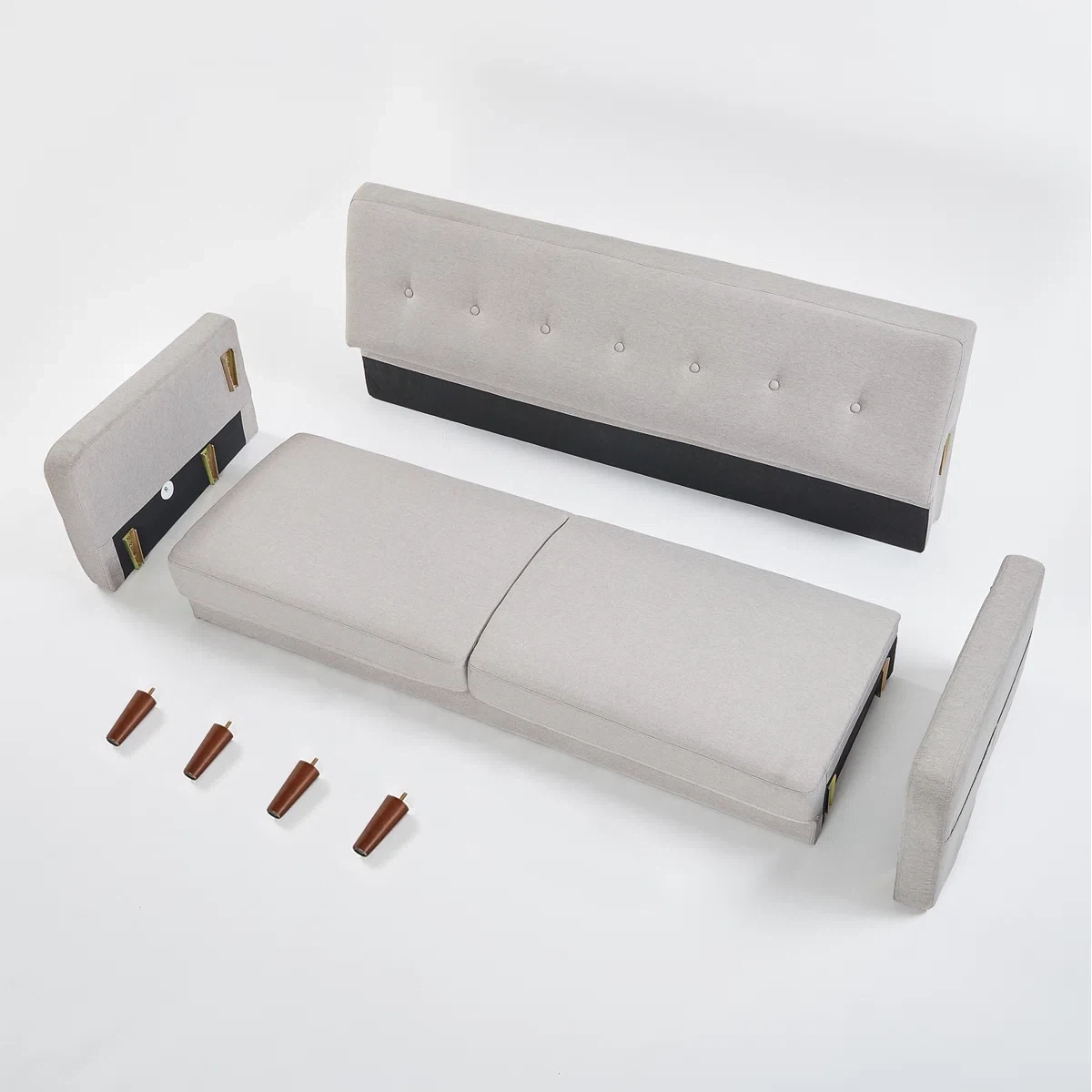 Grey Modern Fabric Sofa from wayfair - photo 5