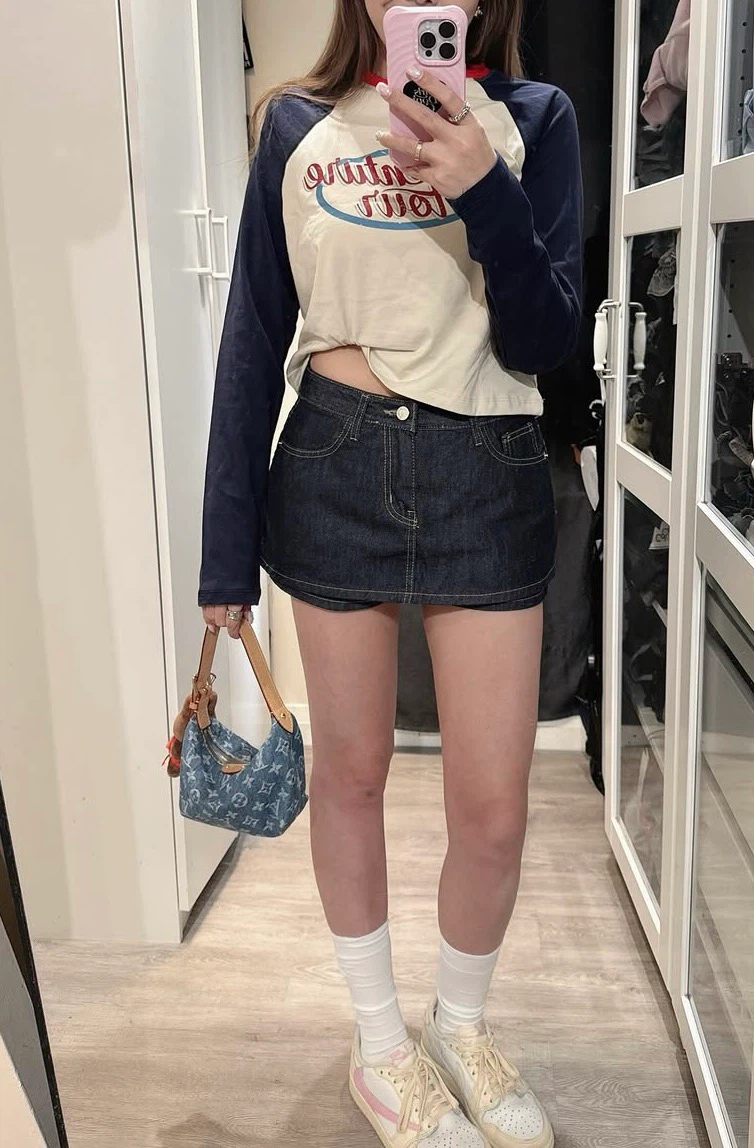 Denim Star Print Handbag - photo 4
