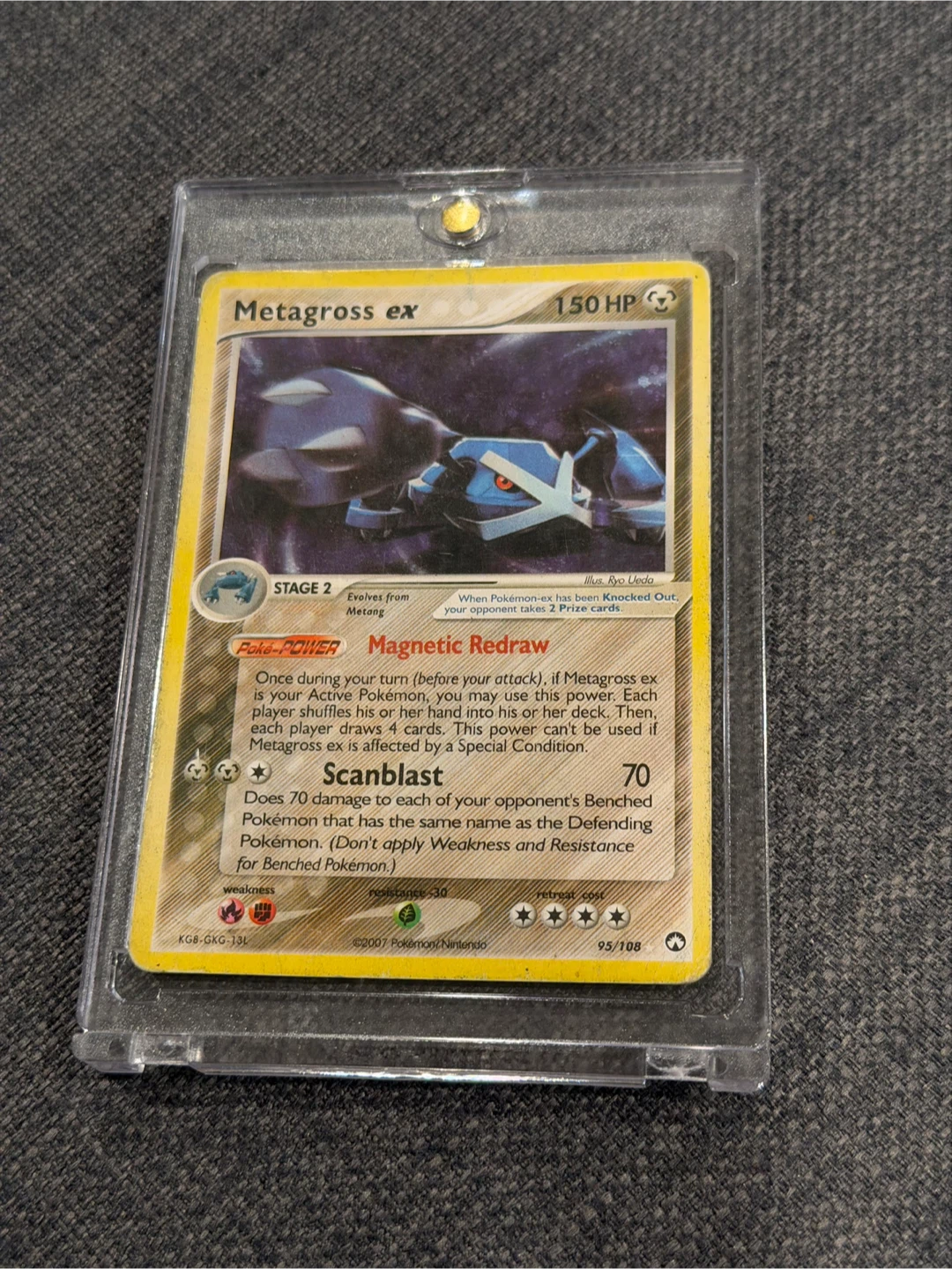 2007 Metagross ex 95/108 Pokemon Trading Card