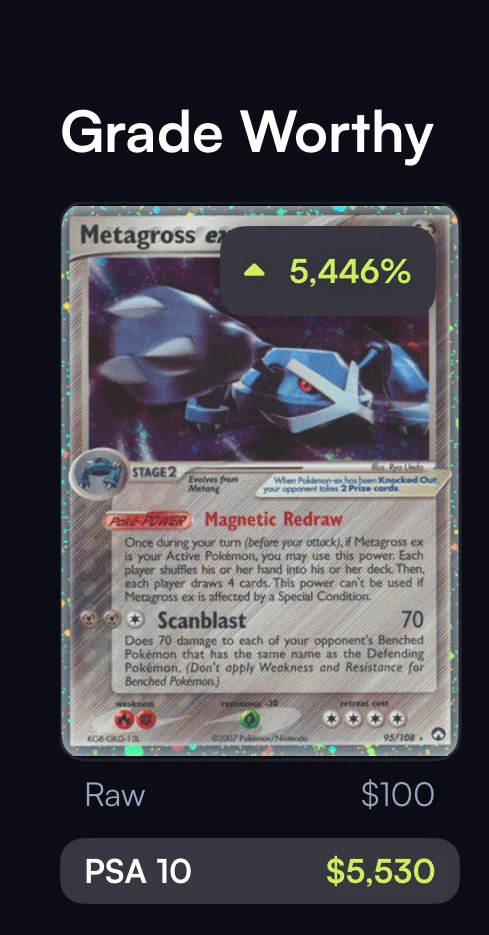 2007 Metagross ex 95/108 Pokemon Trading Card - photo 3