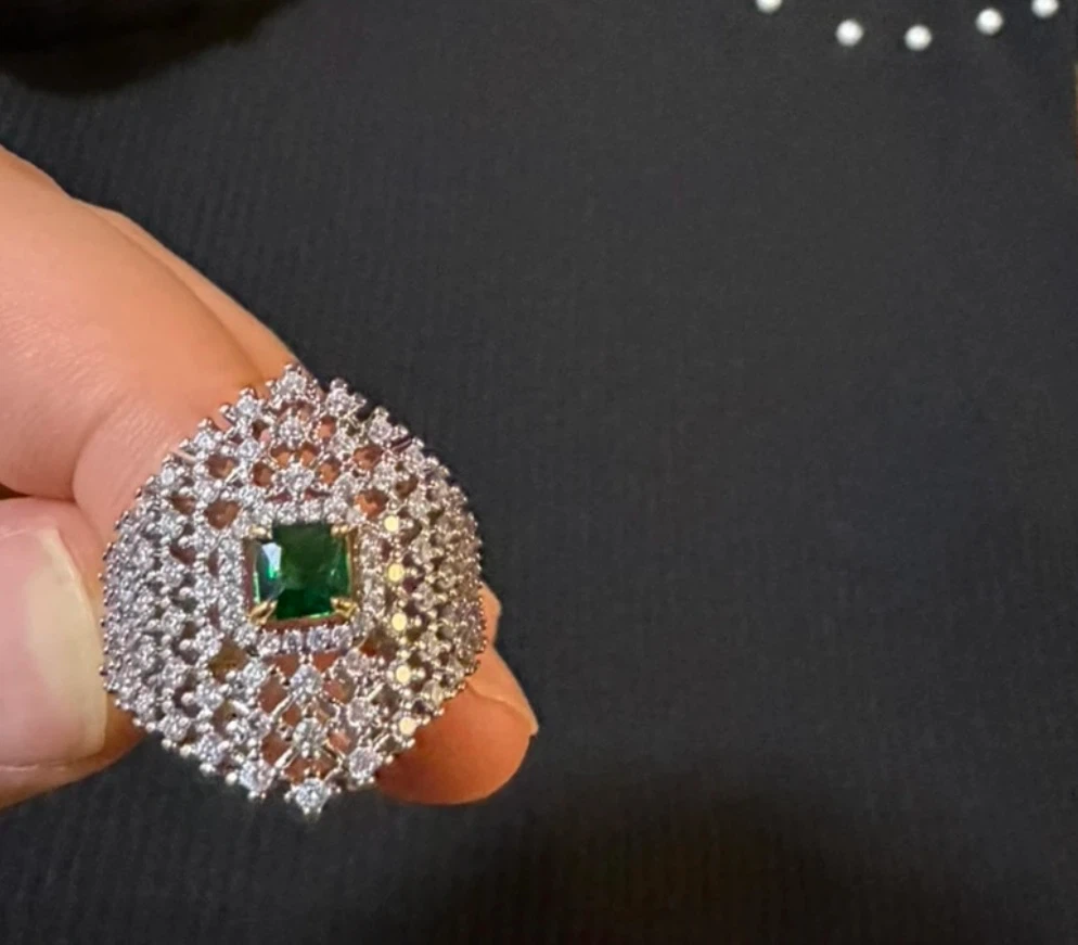 Emerald and Diamond Statement Ring - photo 2