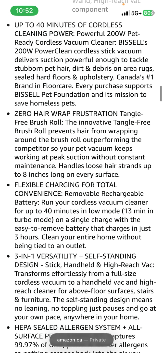 Only today/tmr Bissell “Cordless” Vacuum Cleaner - photo 3