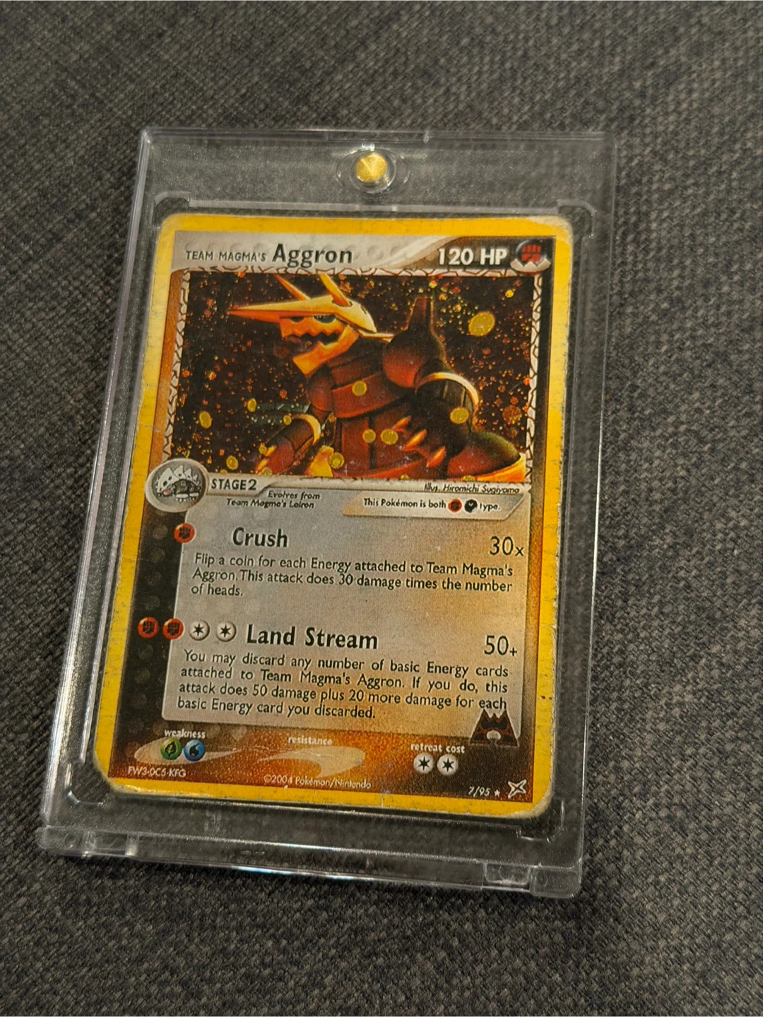 2004 Team Magma's Aggron Pokemon Card