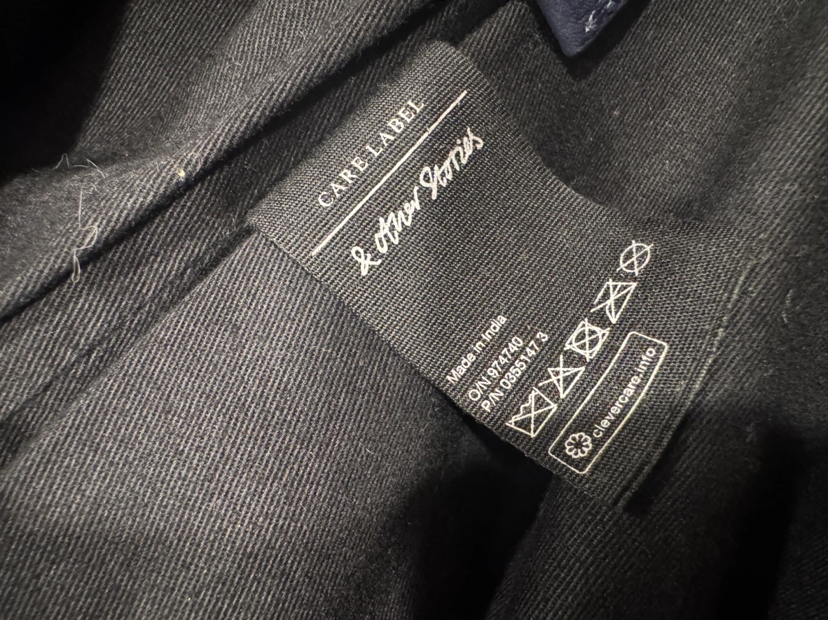 & Other Stories Navy Leather Shoulder Bag - photo 4