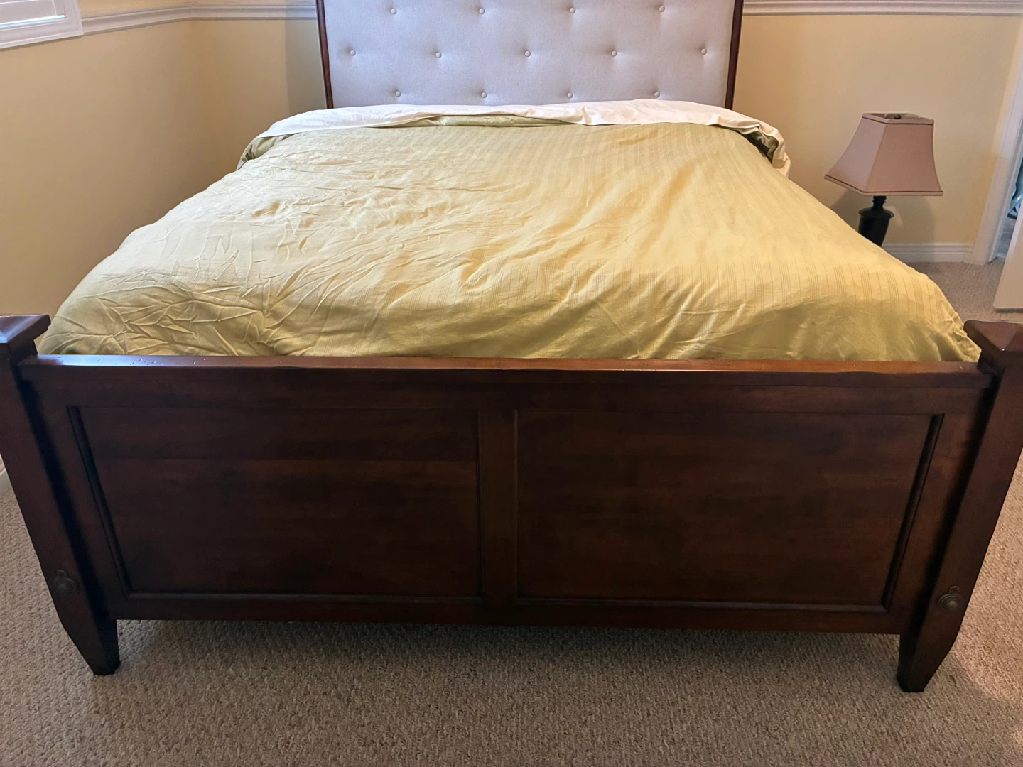 Arbor Grove Upholstered Queen Bed Frame American Drew