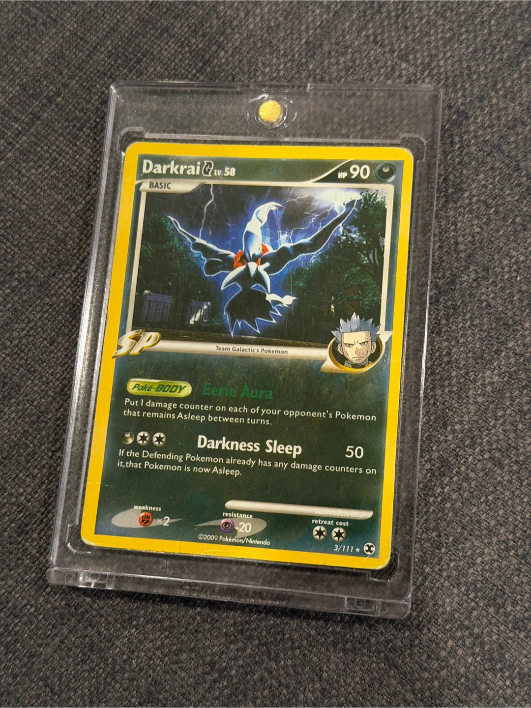 2009 Darkrai G LV.58 Pokemon Card 3/111
