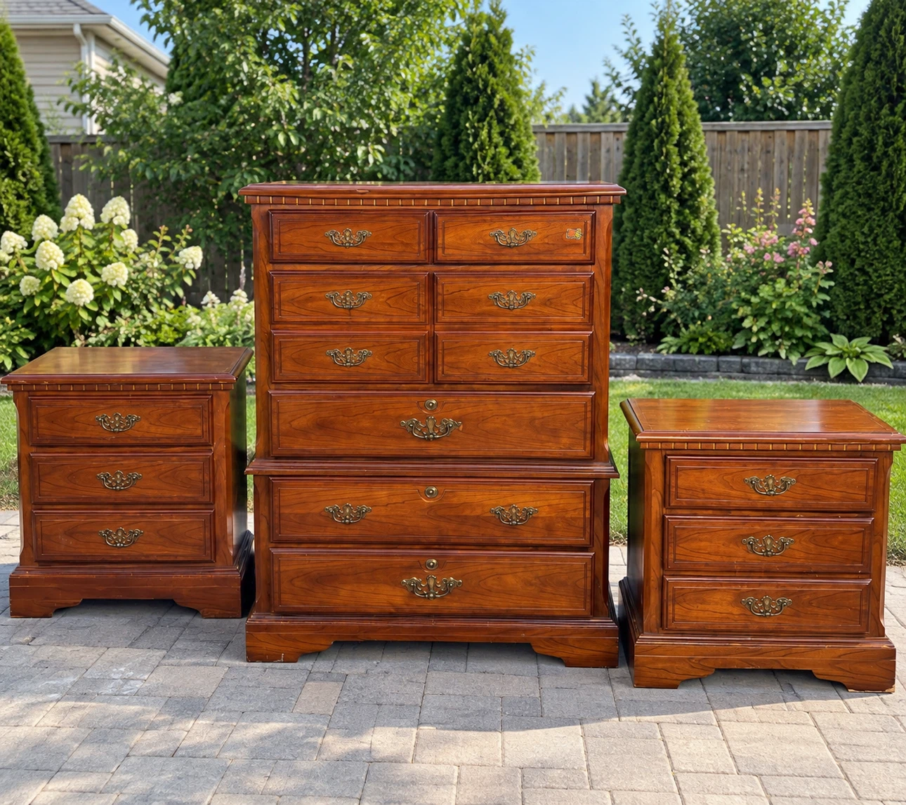Three-Piece Bedroom Dresser Set - photo 2