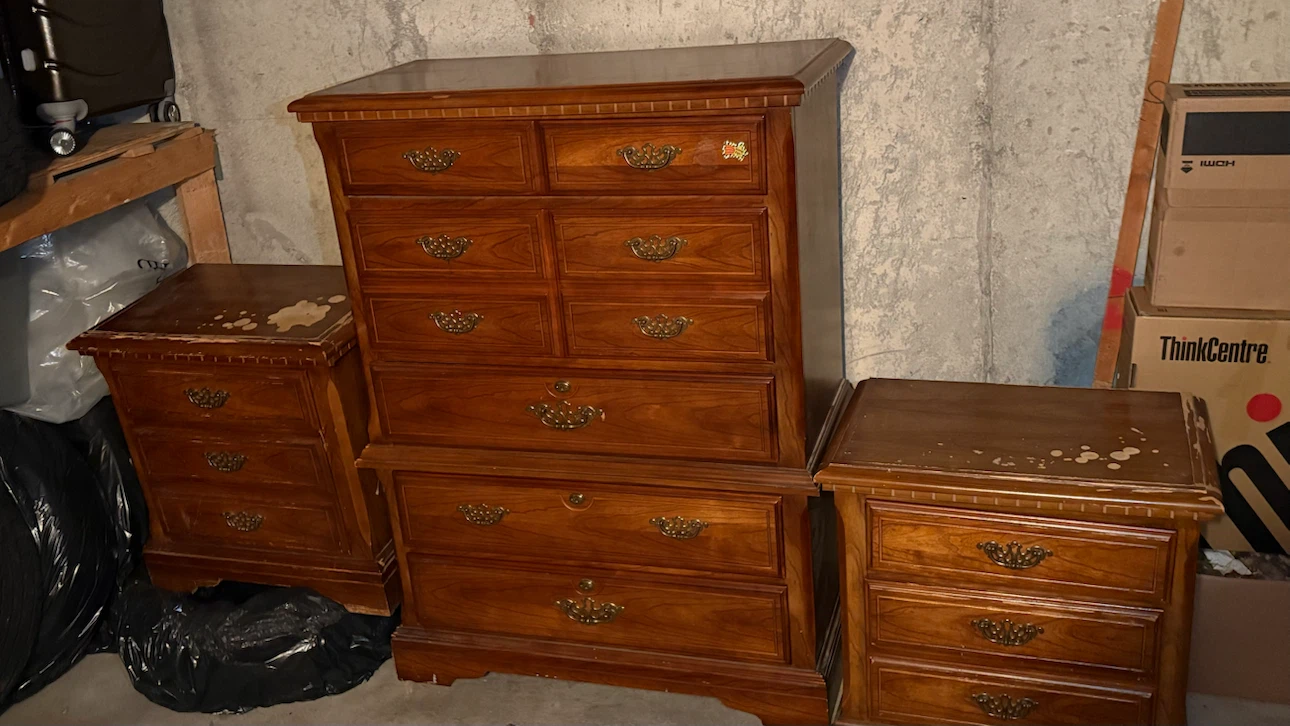 Three-Piece Bedroom Dresser Set - photo 3
