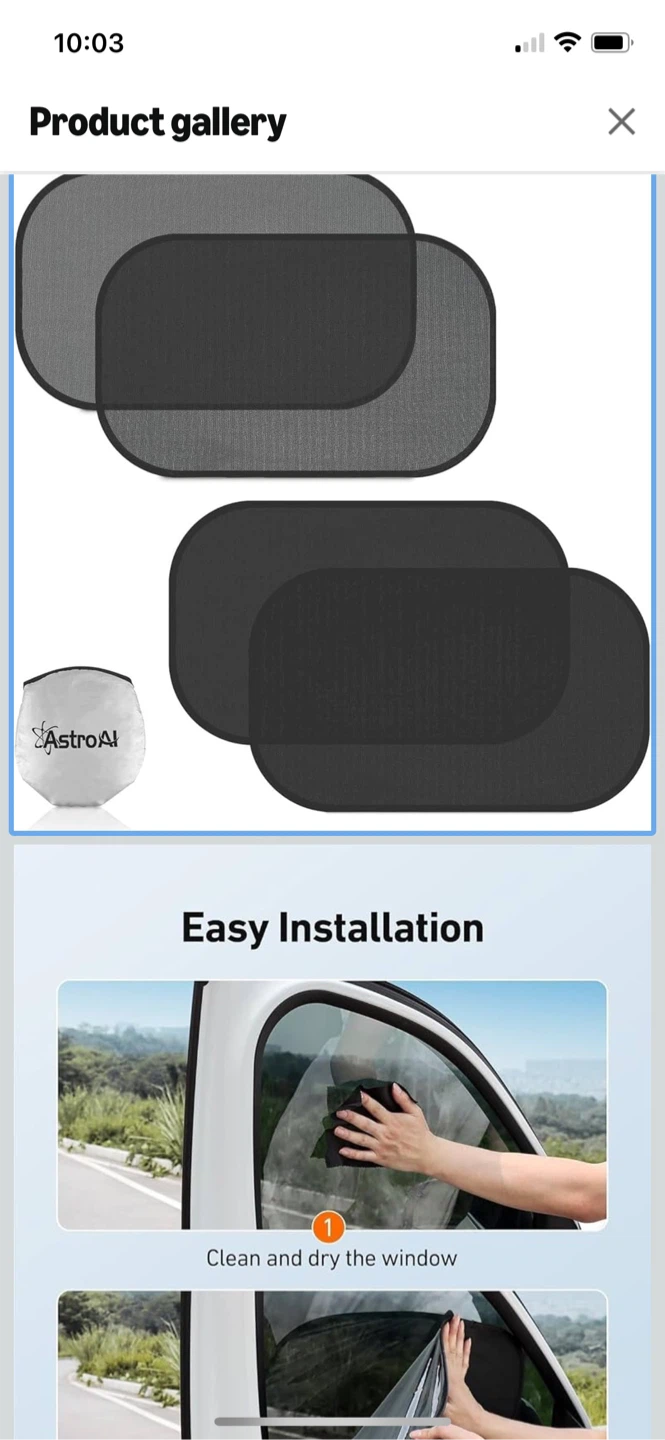 AstroAI Car Window Sun Shades