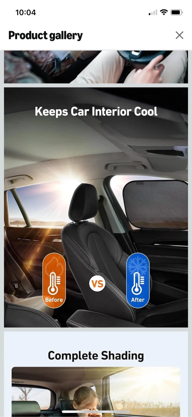 AstroAI Car Window Sun Shades - photo 4