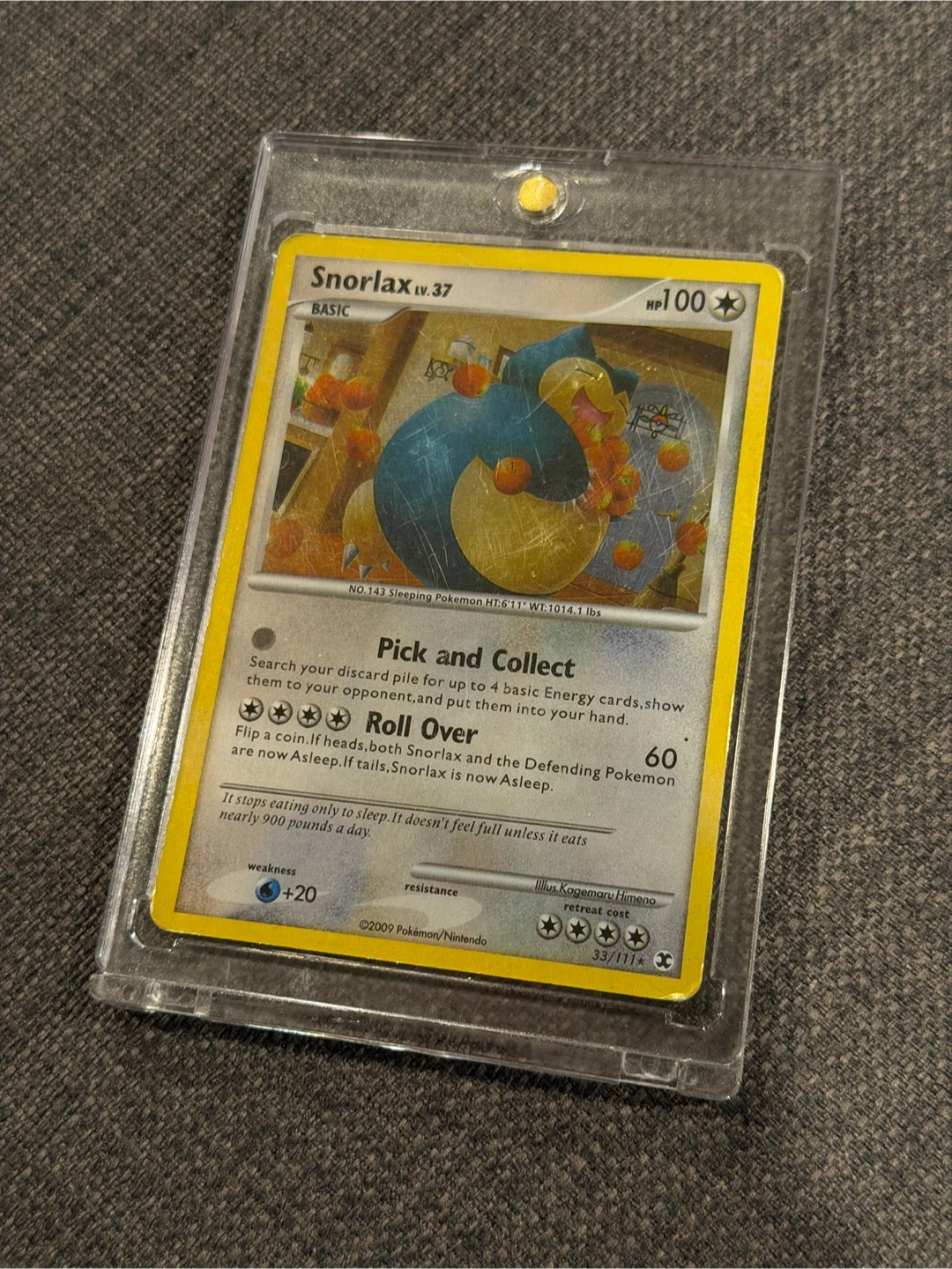 2009 Snorlax Holo Lv.37 2009 Pokemon Card