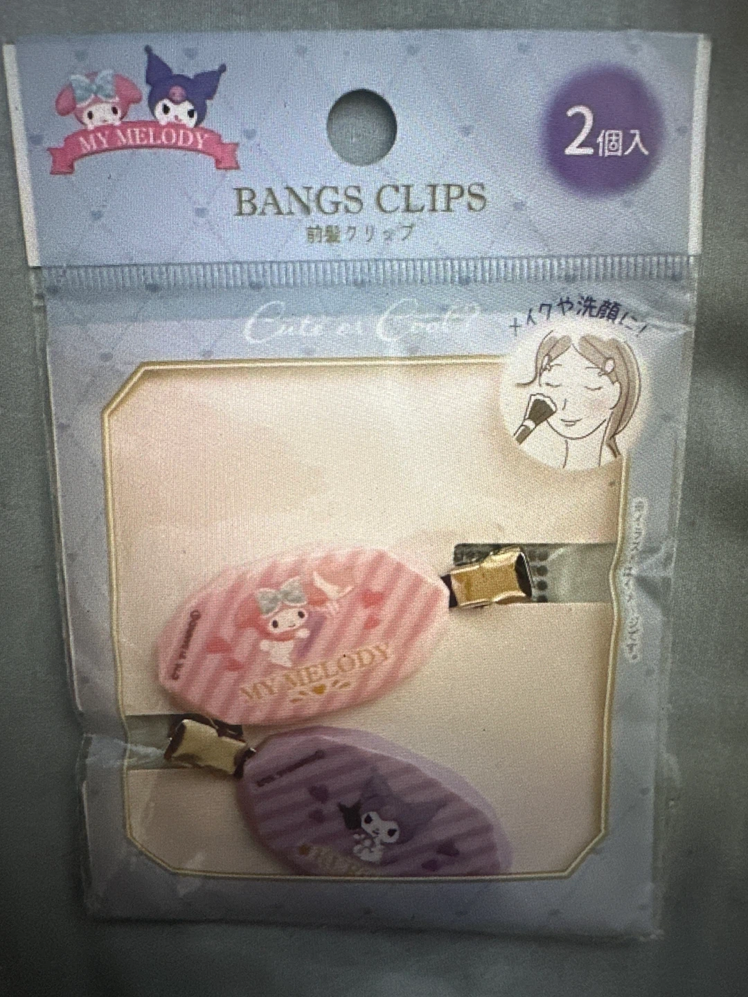 Sanrio My Melody and Kuromi Bangs Clips Set