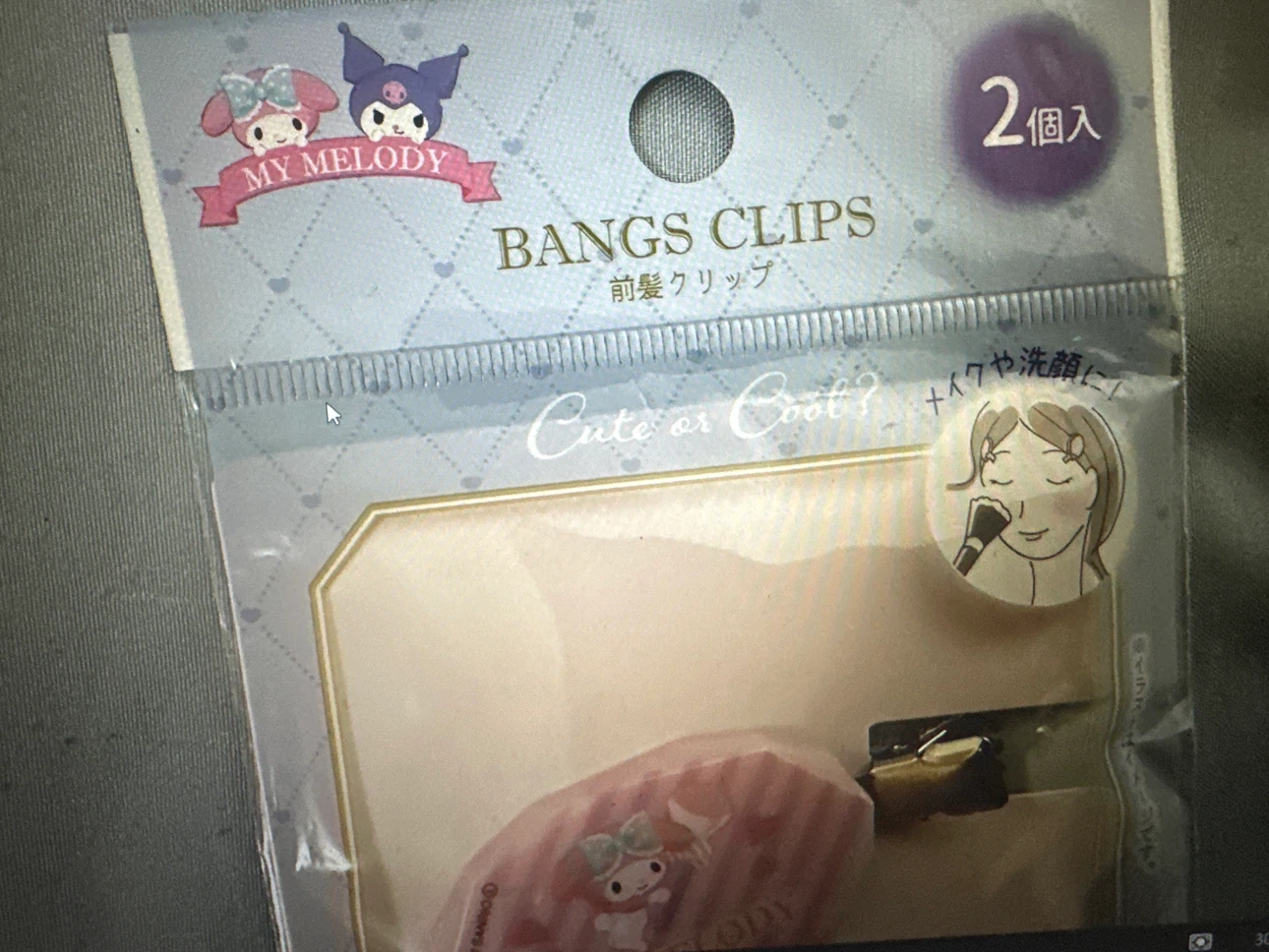 Sanrio My Melody and Kuromi Bangs Clips Set - photo 2