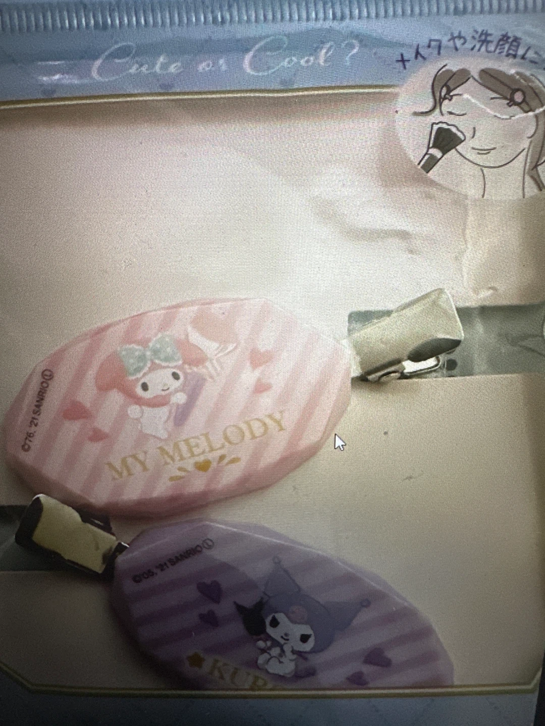 Sanrio My Melody and Kuromi Bangs Clips Set - photo 3
