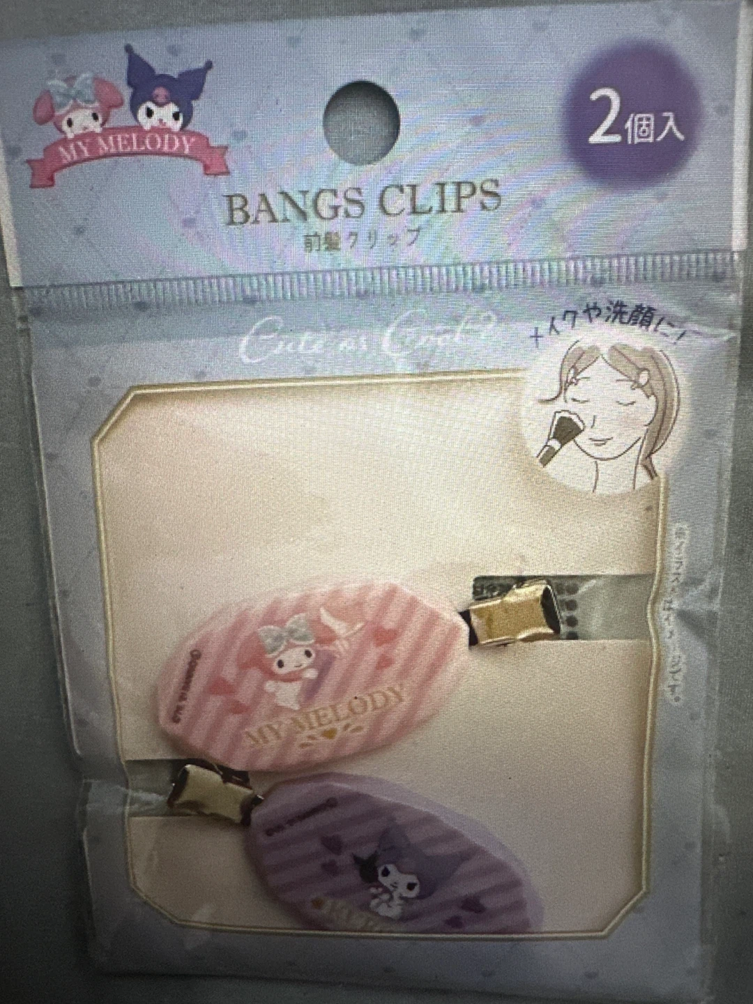 Sanrio My Melody and Kuromi Bangs Clips Set - photo 4