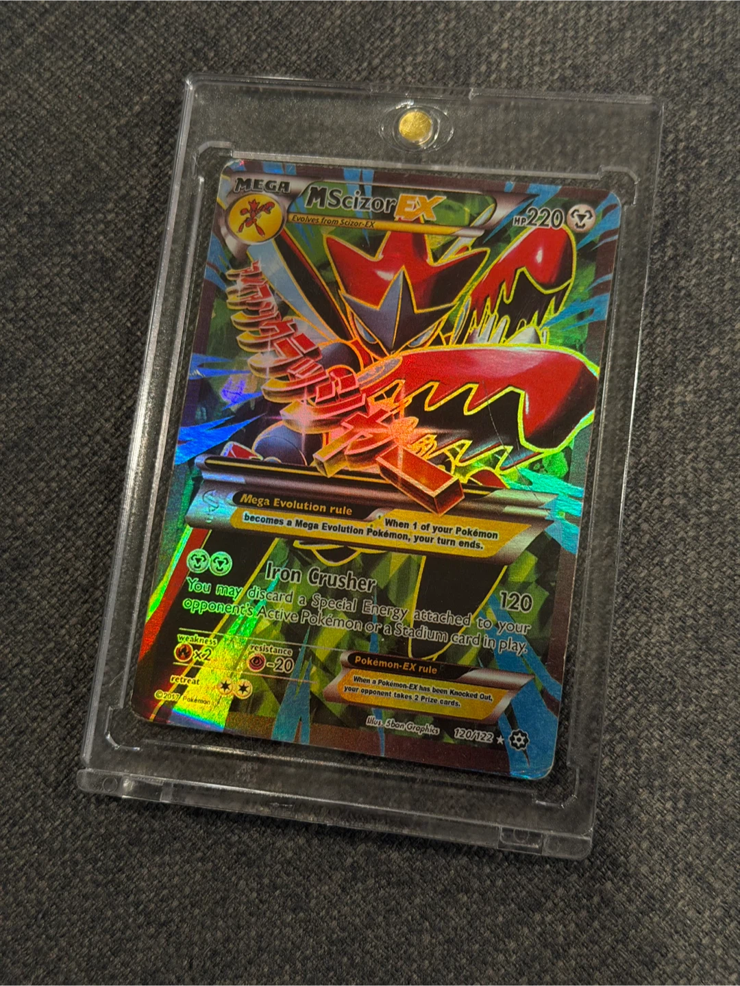 Mega M Scizor EX Pokemon Card 120/122