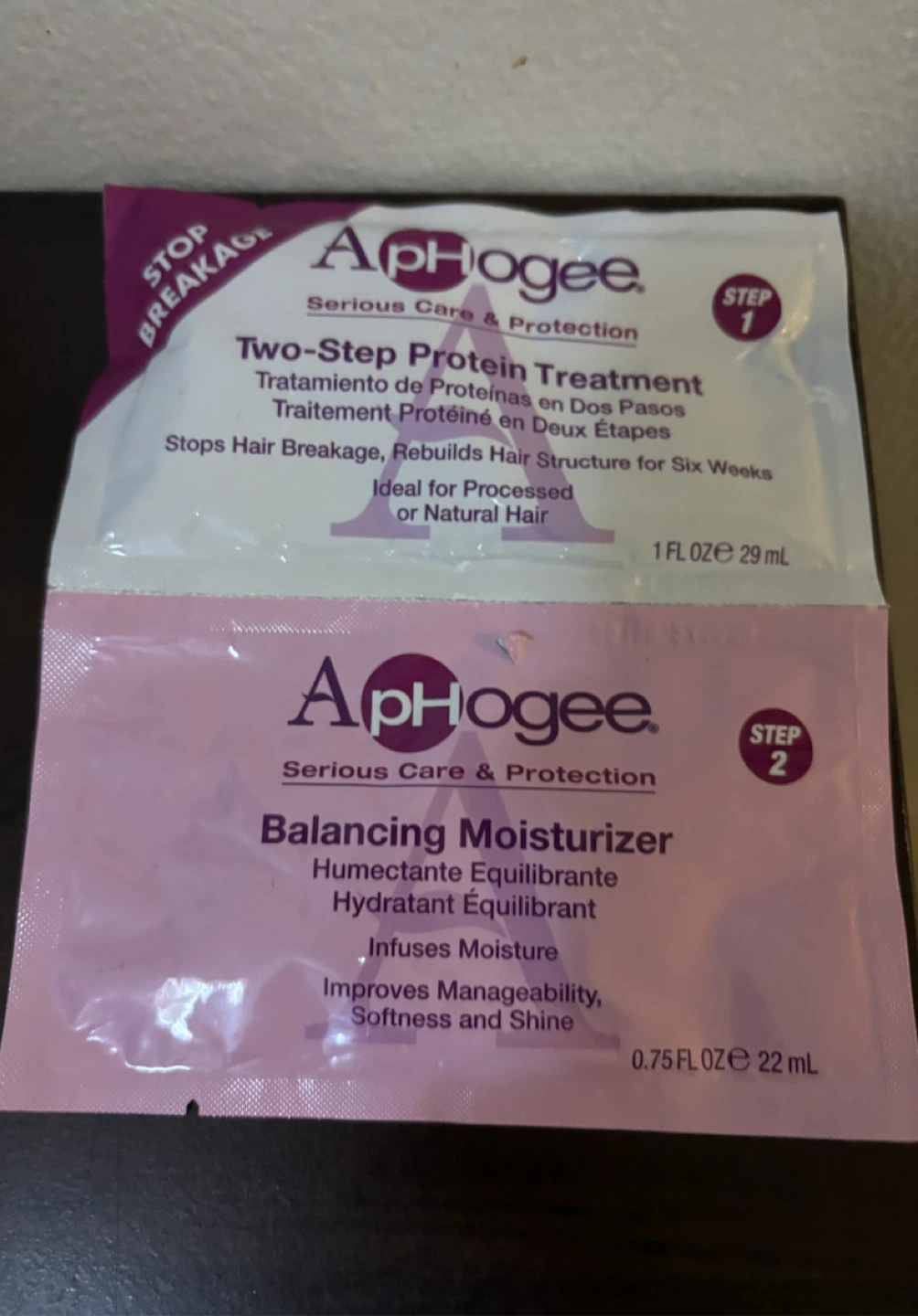 NEW-ApHogee Two-Step Protein Treatment and Moisturizer