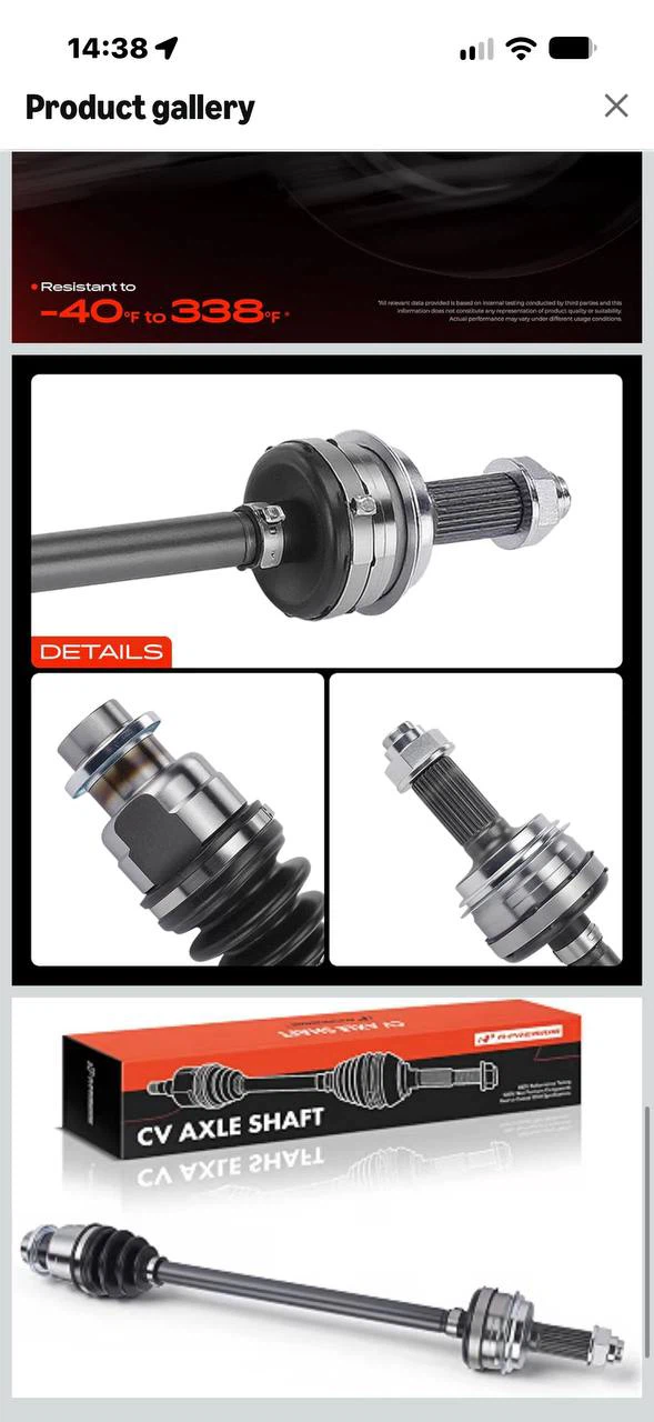 H1013 A-Premium Rear Left CV Axle Shaft for 2014–2015 Acura - photo 3