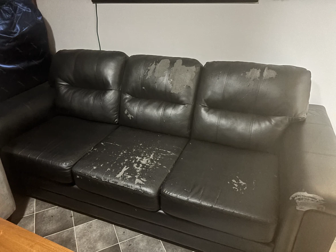 Pleather Couch