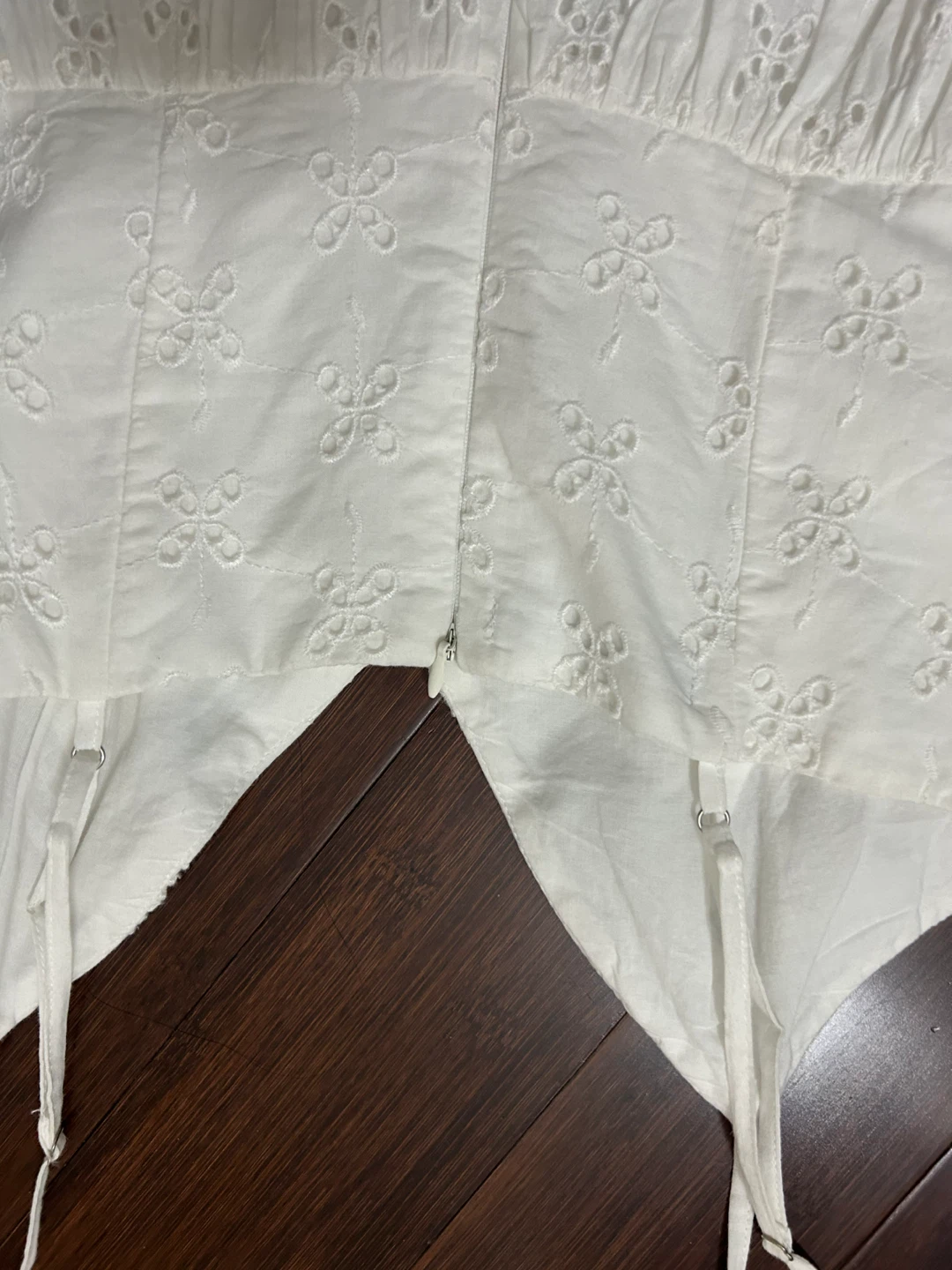 Zara White Eyelet Sundress - photo 3