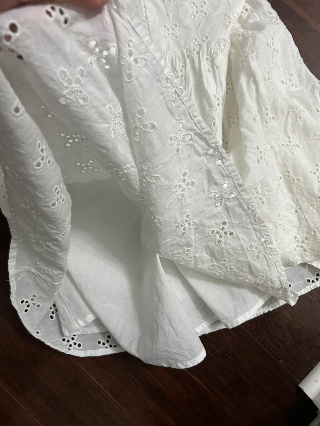Zara White Eyelet Sundress - photo 5