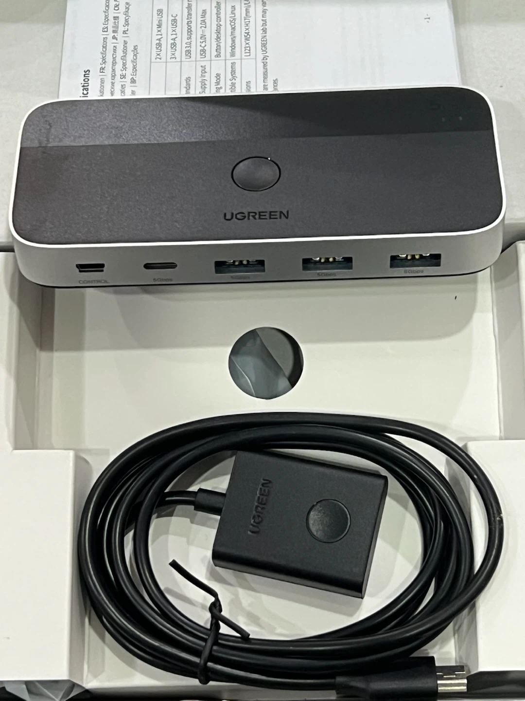 UGREEN USB-C Switch 5Gbps - photo 4