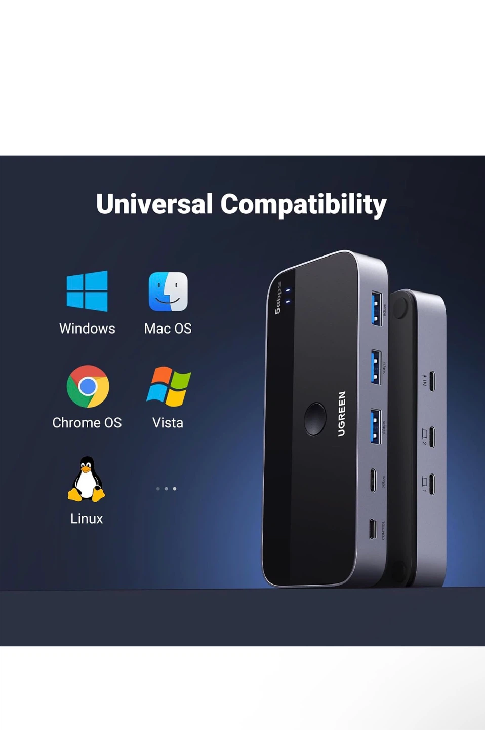 UGREEN USB-C Switch 5Gbps - photo 5