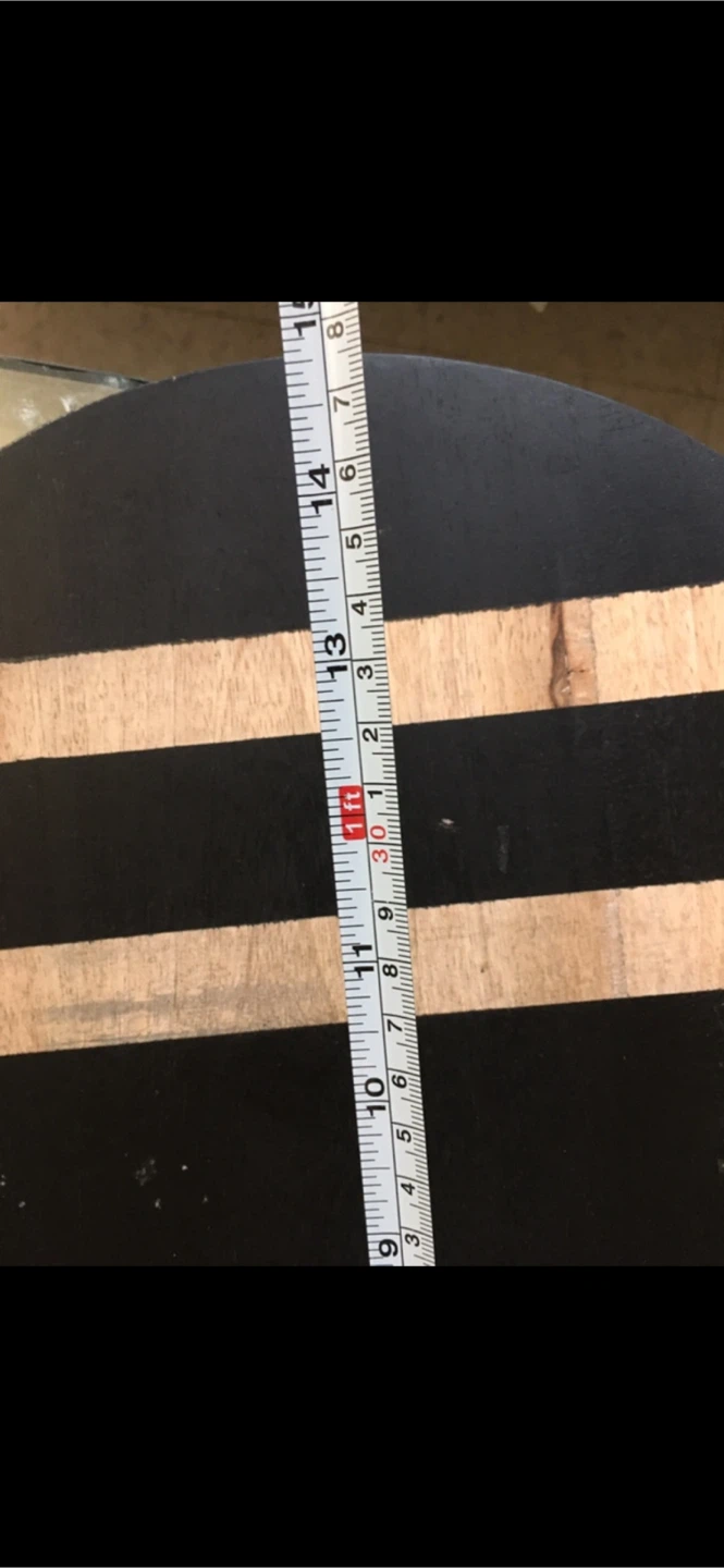 Black round serving board - photo 2