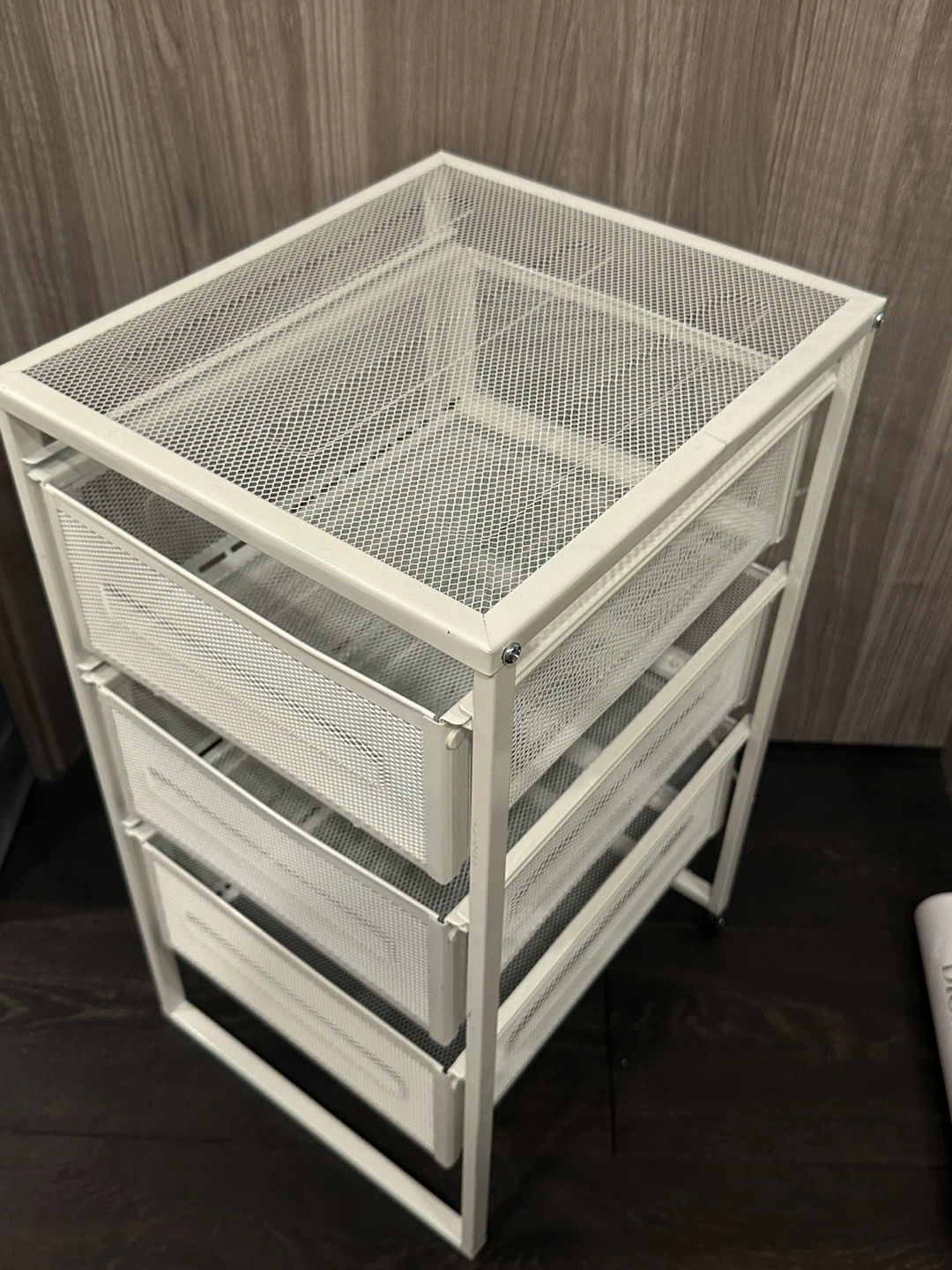 Ikea Lennart White Mesh 3-Drawer Storage Cart - photo 2