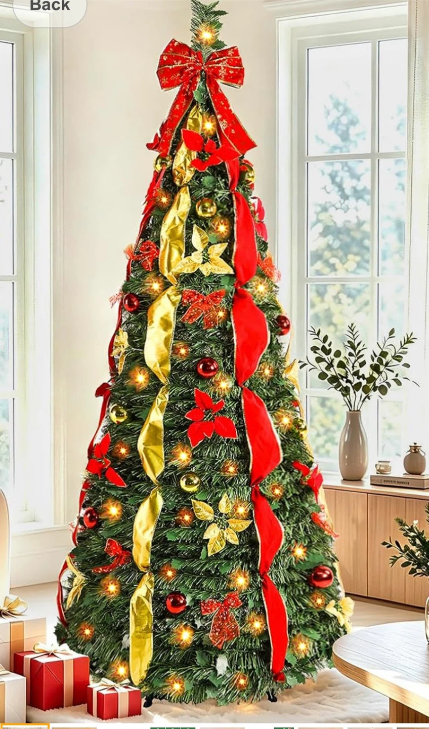 6ft Pop Up Pre Lit LED Christmas Tree - photo 2
