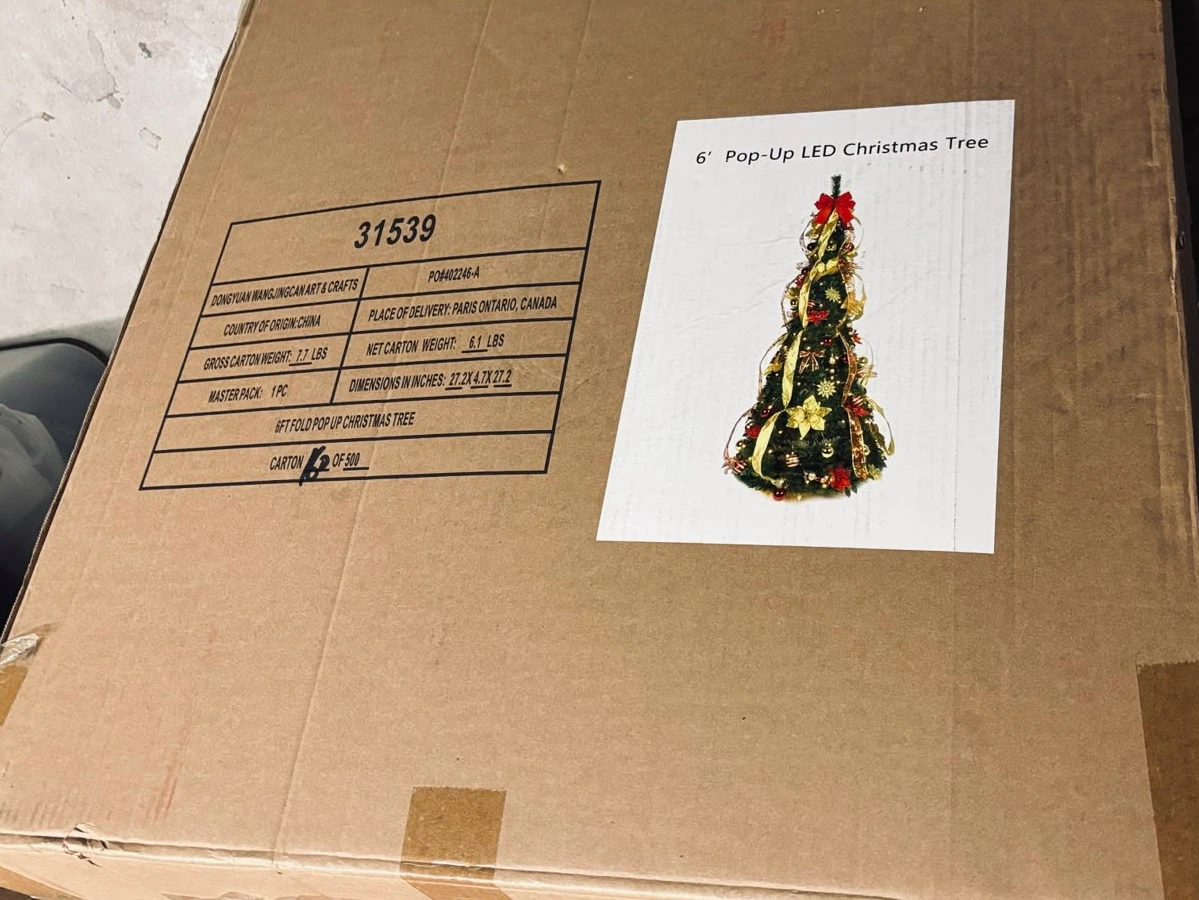 6ft Pop Up Pre Lit LED Christmas Tree - photo 5