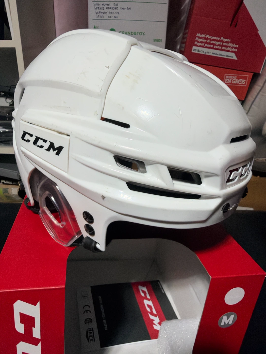 CCM Tacks 910 Hockey Helmet White Medium - photo 2