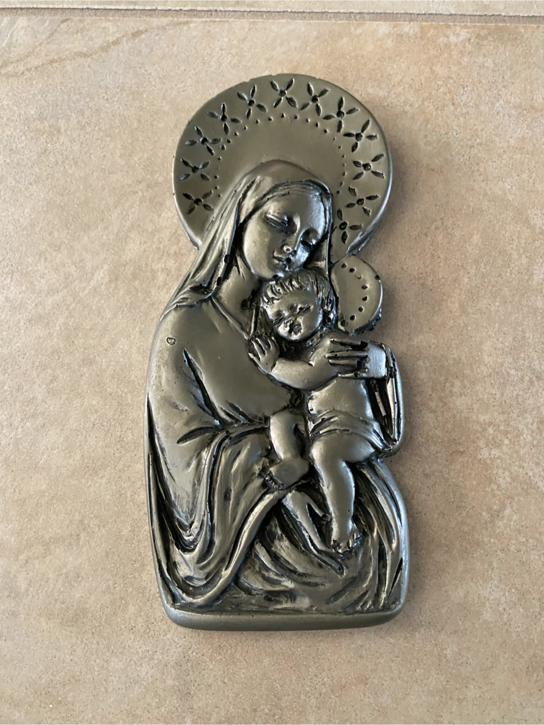 Madonna and Child Wall Plaque