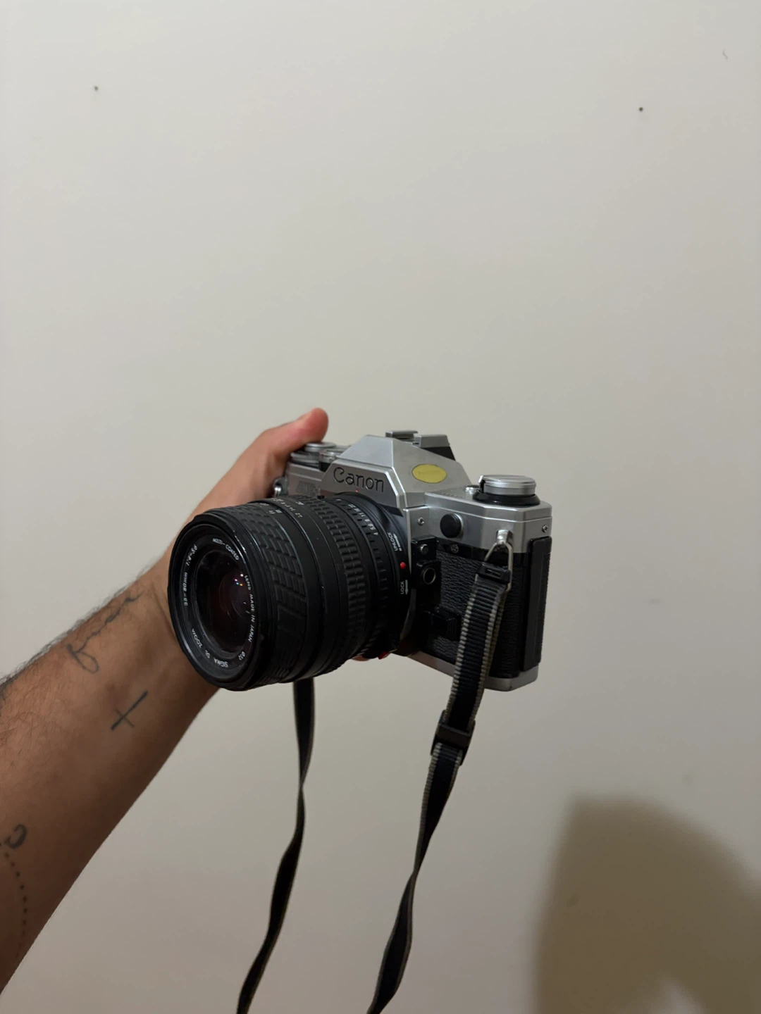 Canon AE-1 Film Camera with Sigma Zoom Lens - photo 2