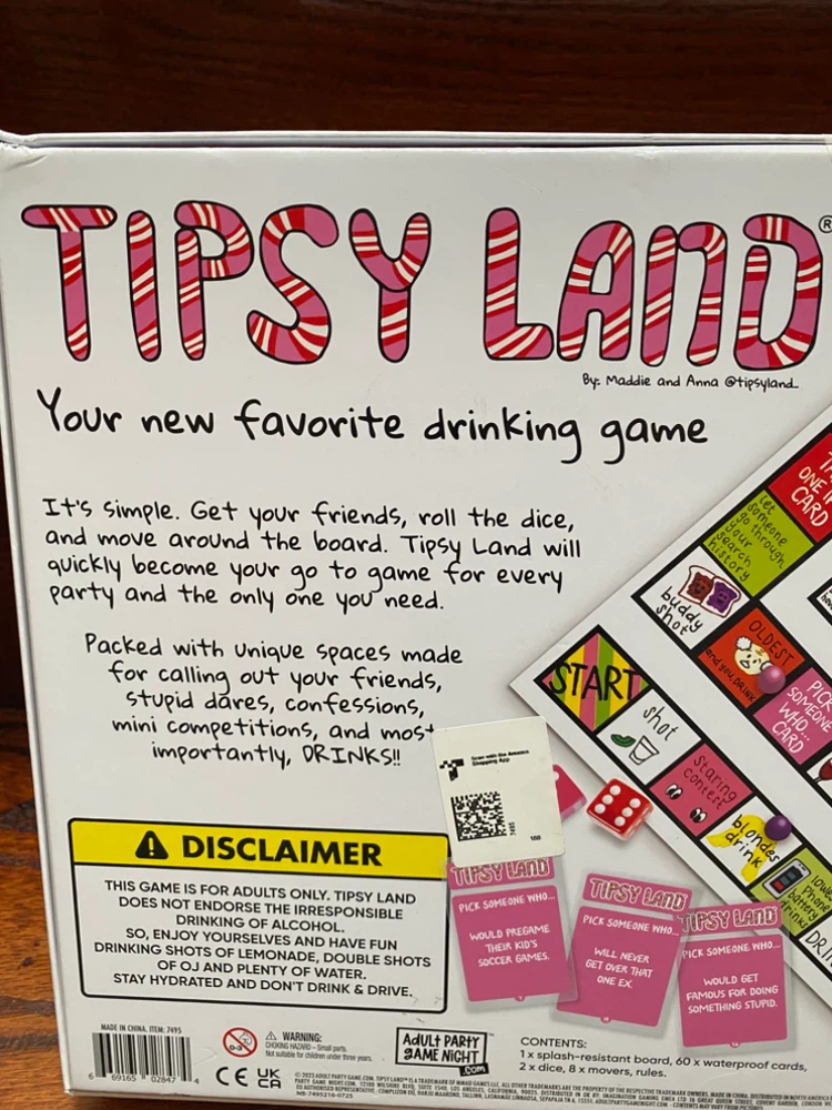 Tipsy Land Drinking Board Game - photo 4