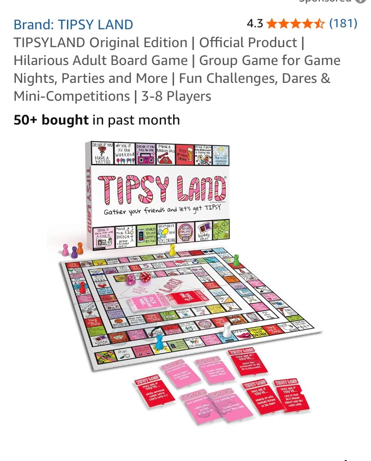 Tipsy Land Drinking Board Game - photo 5