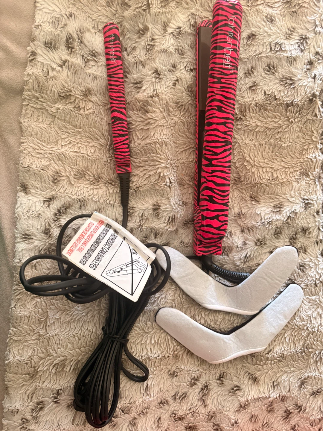 Fahrenheit Hair Straightener - Zebra Print