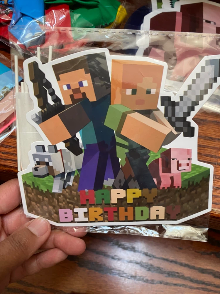 Minecraft Themed Birthday Party Decorations - photo 2