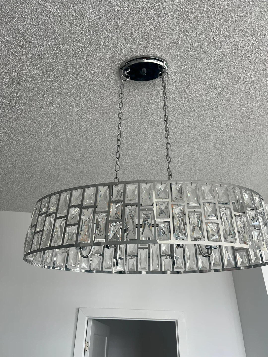 Kristella 6-Light Chrome Glam Crystal Chandelier