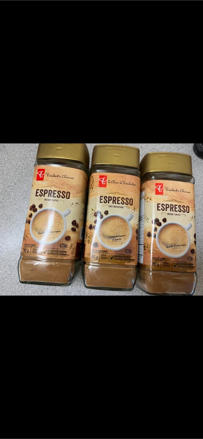 Espresso Instant Coffee.