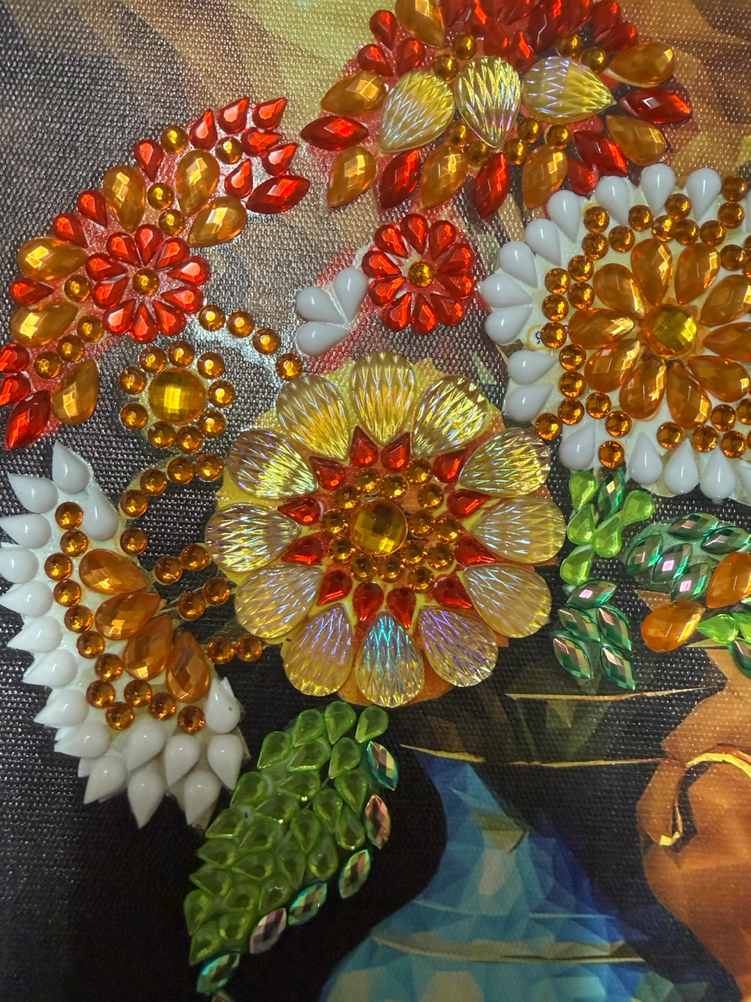 ✨ Handmade Diamond Painting Floral Artwork – 20×20 cm ✨ - photo 3