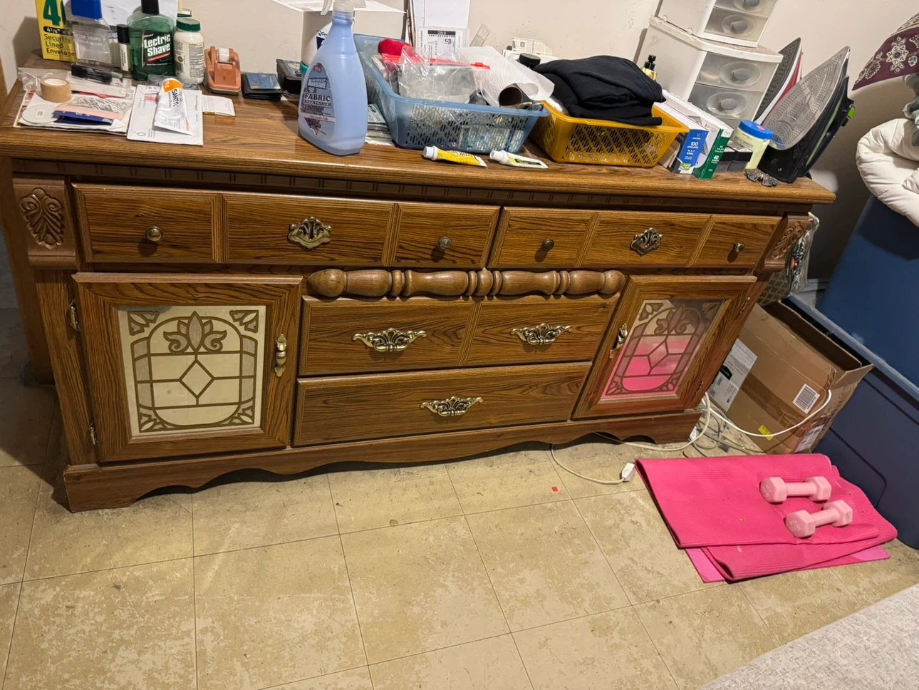 Dresser and armoire