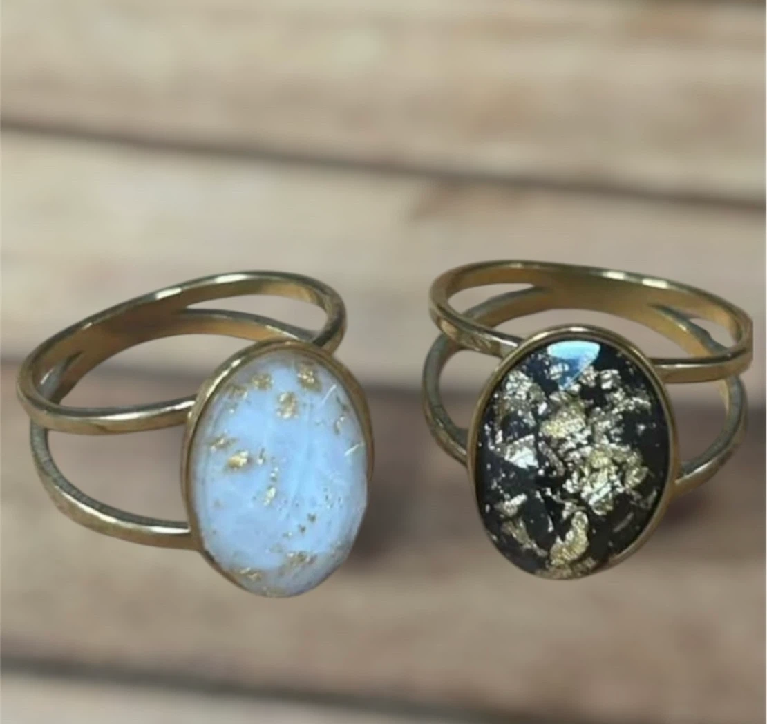 Trendy Elegant Fashion Stainless Steel Ring Set