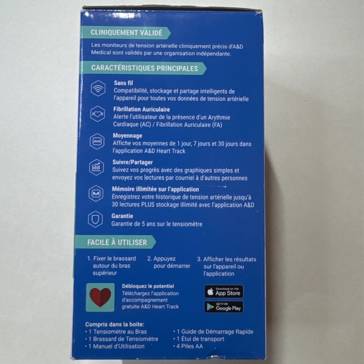 A&D Medical Wireless Blood Pressure Monitor UA-651CNBLE - photo 3