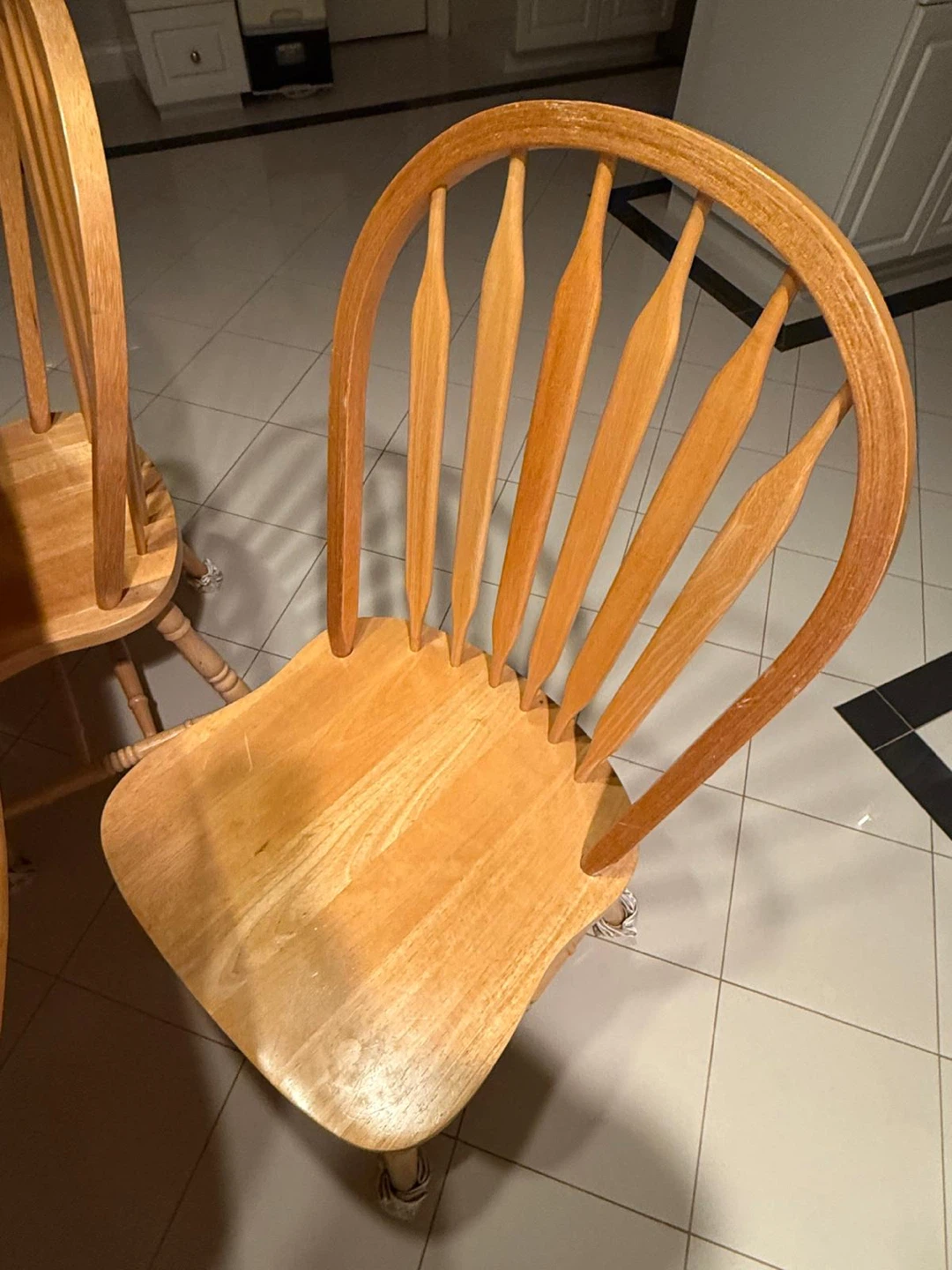 Wooden Dining Table and 6 Chairs Set - photo 3
